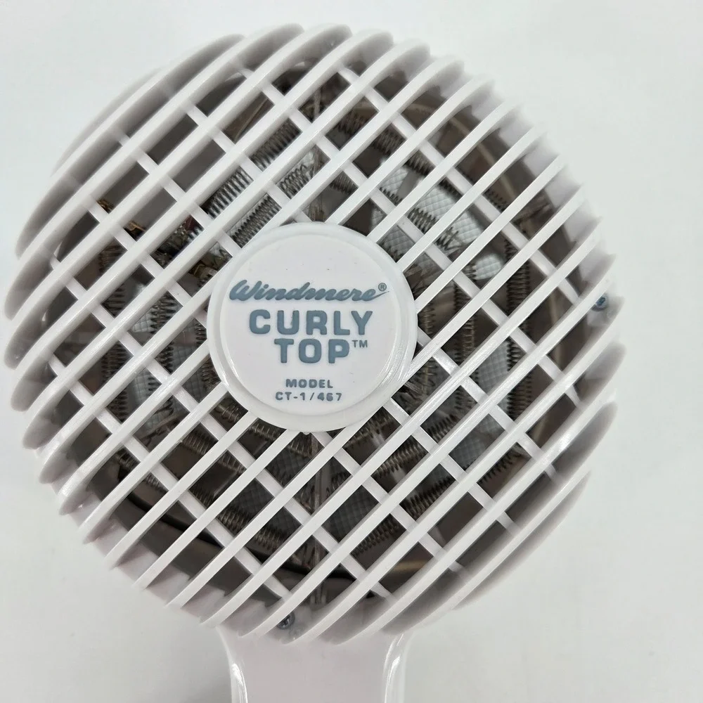 Windmere Curly Top Hair Dryer Diffuser White Vintage Model CT-1/467 1200W 125V